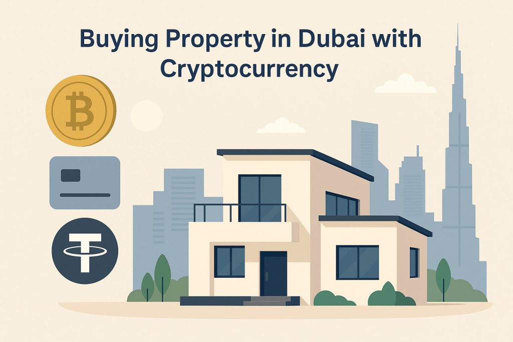Luxury apartment in Dubai purchased using Bitcoin or USDT cryptocurrency