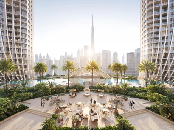 binghatti skyrise apartment business bay dubai artificial beach