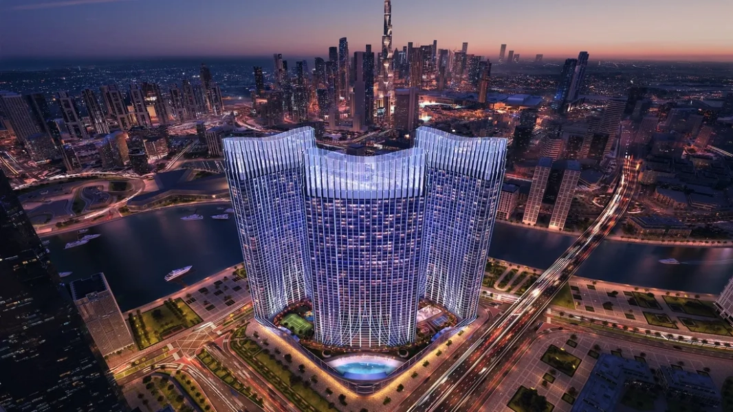 binghatti skyrise apartment business bay dubai artificial beach